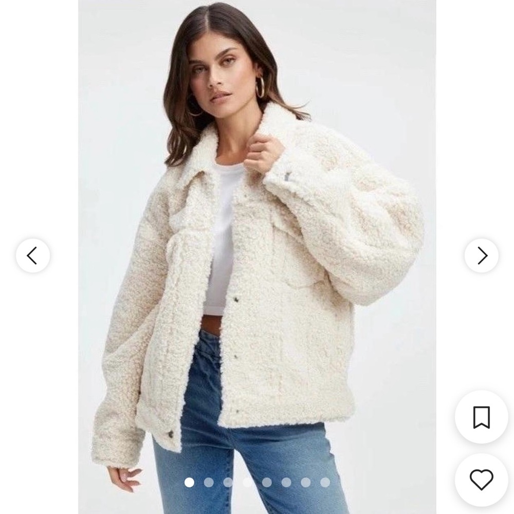 Good American 90’s Sherpa Trucker Jacket